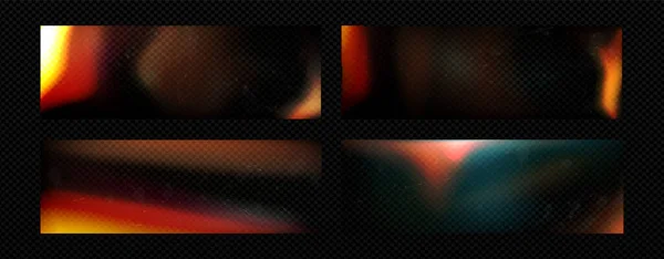 Retro Flare Fotó Overlay Hologram Por Textúra Régi Film Szűrő — Stock Vector
