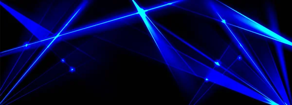 青色レーザーはディスコパーティーのベクトル背景の光ビーム効果を示します 点滅し 明るい境界線とナイトクラブ抽象的な明るい線 エンターテイメントアリーナフェスティバルやコンサート軽量テクスチャ — ストックベクタ