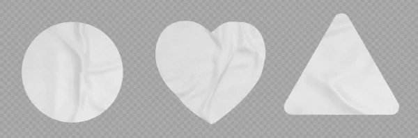 Şeffaf Arkaplanda Izole Edilmiş Gerçekçi Etiket Etiketleri Kalbin Vektör Çizimi — Stok Vektör
