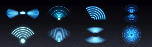 Wifi Νέον Φως Σύμβολο Τεχνολογίας Διανυσματικό Αποτέλεσμα Αφηρημένη Εικόνα Λάμψης — Διανυσματικό Αρχείο