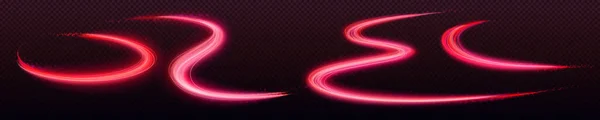 Różowa Linia Prędkości Efekt Wektora Światła Neonowego Magiczny Abstrakcyjny Ruch — Wektor stockowy