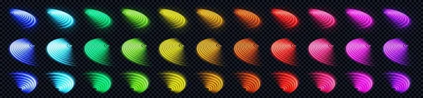 Трехмерный Беспроводной Сигнал Беспроводной Технологии Беспроводного Неонового Света Абстрактный Волновой — стоковый вектор