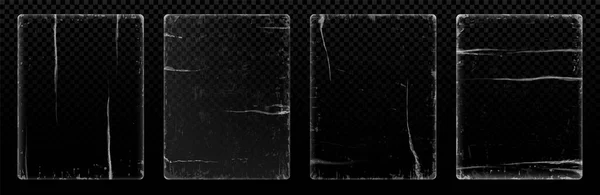 Alter Vintage Papiereinband Überlagert Vertikalen Rahmen Mit Verschlissenem Grobgrundeffekt Retro — Stockvektor