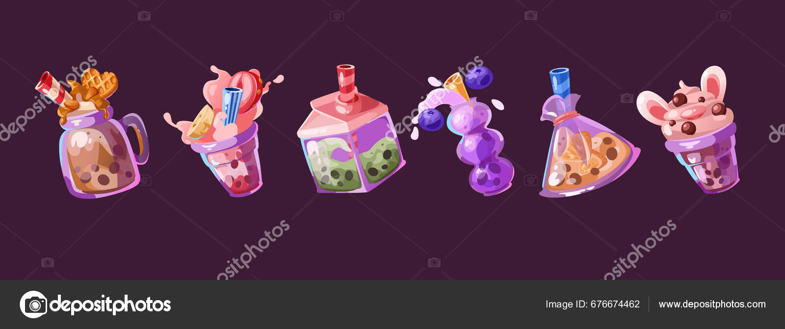 Boba Clipart Cute Cup Of Bubble Tea Cartoon Vector, Boba, Clipart, Cartoon  PNG and Vector with Transparent Background for Free Download