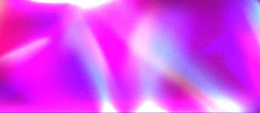 Pearlescent soyut arka planı. Pembe ve mor holografik efektli parlak folyo dokusu. Parlak akışkan renk desenli, parlaklığı ve ışıltısı olan arkaplanın gerçekçi vektör çizimi.