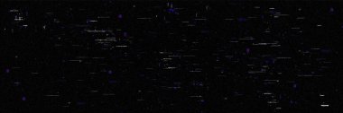Vhs arızalı ve ses efektli bir TV ekranı. Çizik ve tahıllı retro televizyon video dokusunun gerçekçi vektör çizimi. Video oyunu veya vcr dijital sinyali olan klasik grunge arkaplanı.