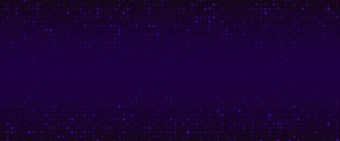Tech pixel bg. Abstract pattern background for finance data or medical design. Futuristic grid and network business presentation. Gamer addition purple rectangle space. Crypto or cyber backdrop