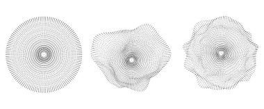 Radyal noktalı küre, parçacık dizilimi etkisiyle şekilleniyor. Geometrik çember elementleri dinamik noktalar ve çizgilerle oluşturuldu. Asgari siyah ve beyaz kompozisyonlar, soyut düzensiz vektör küre.