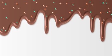 Çikolatalı dondurma renkli şekerlerle sulanır. Eriyen kahverengi jöle şeker toplarıyla süslenir. Doğum günü pastası tasarımları, şekerleme paketleme ya da ikram için tatlı malzemesi..