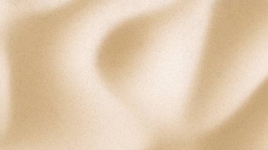 Pürüzsüz bej desenli kum tepeciği - doğal dalga desenli çöl manzarası, kumlu arazide yumuşak gölgeler. Sıcak tonlu tasarım projeleri için minimalist doğa arkaplanı.