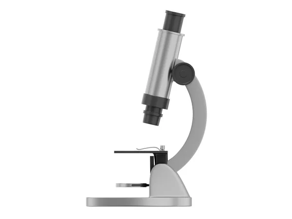 Gerçekçi Gri Mikroskop Boyutlu Görüntüleme Sarı Arkaplanda Simge — Stok fotoğraf