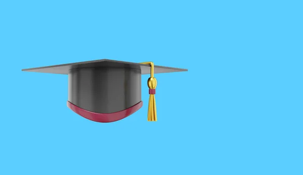 Boné Graduado Placa Argamassa Para Estudante Uma Universidade Escola Faculdade — Fotografia de Stock