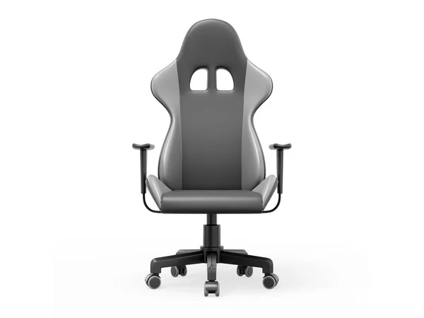 现实的游戏扶手椅3D渲染 白色背景的图标 — 图库照片