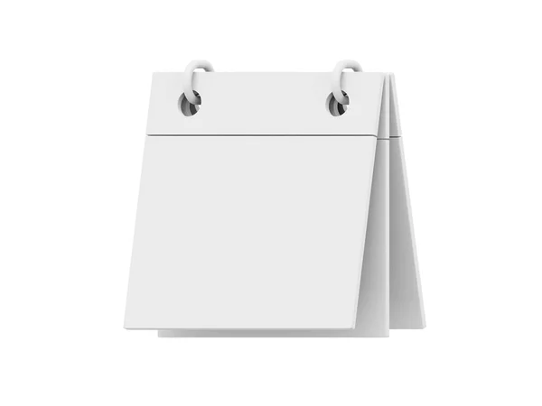 White Flip Calendar Rendering Icon White Background — Stock Photo, Image