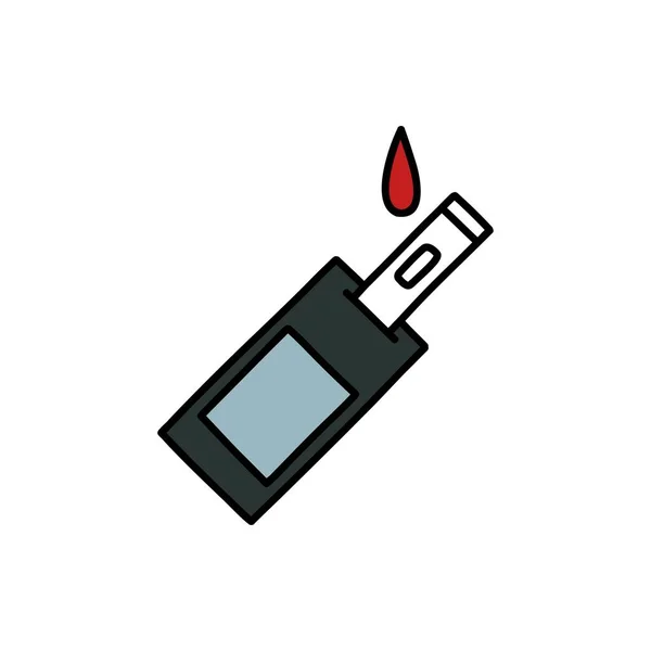 Ícone Doodle Verificador Sangue Ilustração Vetorial — Vetor de Stock