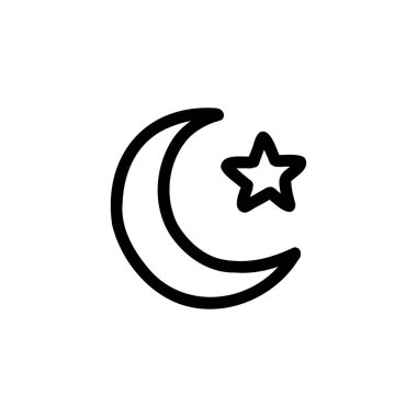Symbols of Islam doodle icon, vector illustration