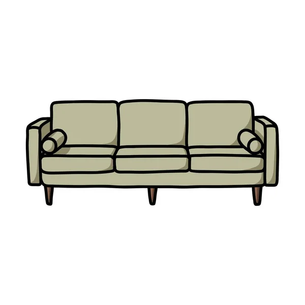 沙发涂鸦图标 矢量插图 — 图库矢量图片