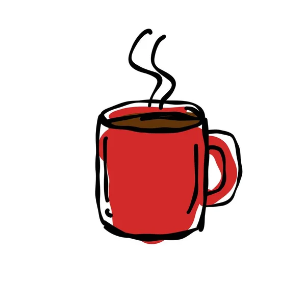 Εικονίδιο Φιγούρας Καφέ Διανυσματική Απεικόνιση — Διανυσματικό Αρχείο