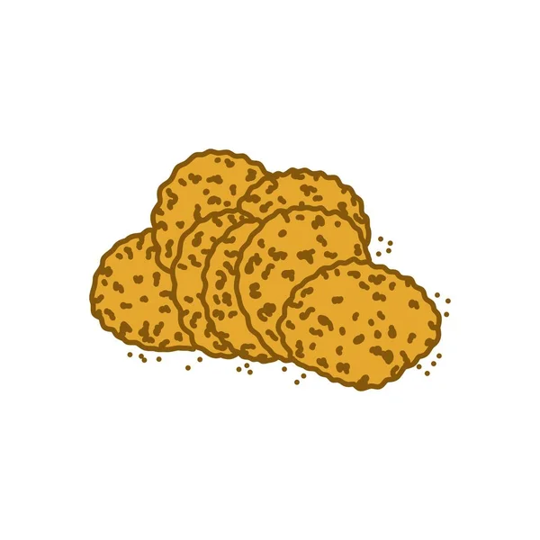 Puce Parmesan Icône Doodle Illustration Vectorielle — Image vectorielle