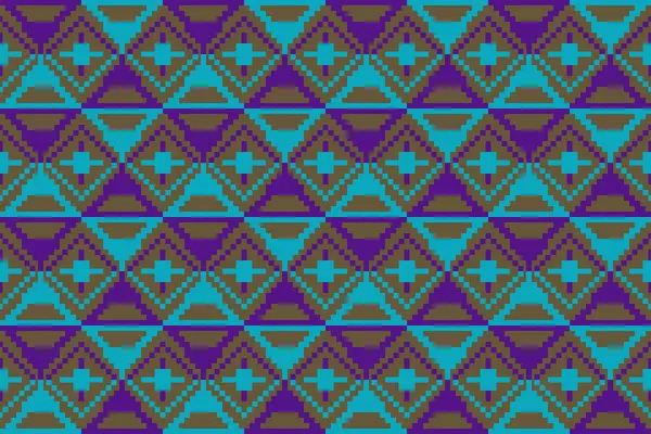 stock image Pixel art vector Fabric Morocco, geometric ethnic pattern seamless,Pixel pattern art wallpaper Background, Design for fabric, curtain, carpet ,geometry seamless pattern art illustration