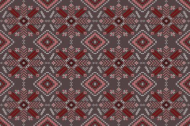 Kumaş geometrik etnik desensiz, piksel desenli duvar kâğıdı arka planı, kumaş, perde, halı, geometrik desensiz sanat çizimleri için etnik desensiz pikseller