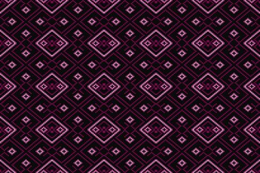 Kumaş geometrik etnik desensiz, piksel desenli duvar kâğıdı arka planı, kumaş, perde, halı, geometrik desensiz sanat çizimleri için etnik desensiz pikseller