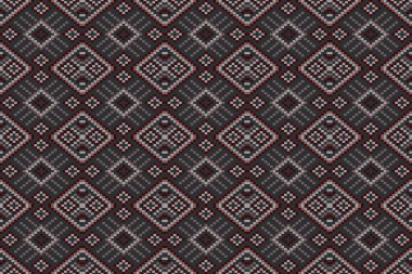 Kumaş geometrik etnik desensiz, piksel desenli duvar kâğıdı arka planı, kumaş, perde, halı, geometrik desensiz sanat çizimleri için etnik desensiz pikseller