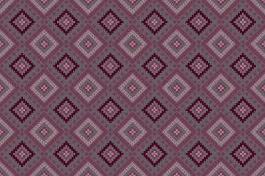 Kumaş geometrik etnik desensiz, piksel desenli duvar kâğıdı arka planı, kumaş, perde, halı, geometrik desensiz sanat çizimleri için etnik desensiz pikseller