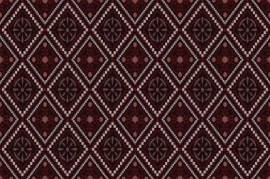 Kumaş geometrik etnik desensiz, piksel desenli duvar kâğıdı arka planı, kumaş, perde, halı, geometrik desensiz sanat çizimleri için etnik desensiz pikseller