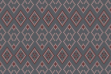 Kumaş geometrik etnik desensiz, piksel desenli duvar kâğıdı arka planı, kumaş, perde, halı, geometrik desensiz sanat çizimleri için etnik desensiz pikseller