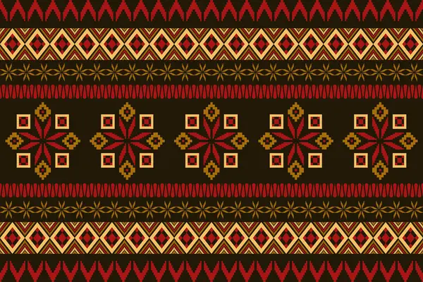 Kumaş geometrik etnik desensiz, piksel desenli duvar kâğıdı arka planı, kumaş, perde, halı, geometrik desensiz sanat çizimleri için etnik desensiz pikseller