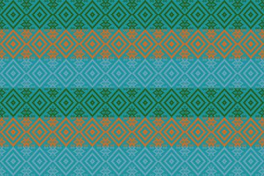 Kumaş geometrik etnik desensiz, piksel desenli duvar kâğıdı arka planı, kumaş, perde, halı, geometrik desensiz sanat çizimleri için etnik desensiz pikseller