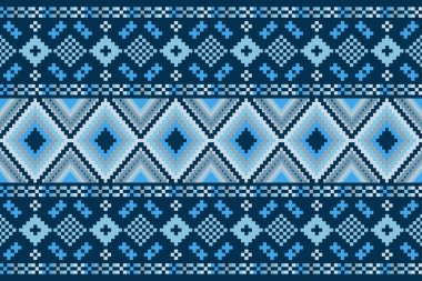 Kumaş geometrik etnik desensiz, piksel desenli duvar kâğıdı arka planı, kumaş, perde, halı, geometrik desensiz sanat çizimleri için etnik desensiz pikseller