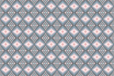 Etnik desensiz, dikişsiz geometrik, Aztek işlemeli, dikişsiz sınır desenleri. Etnik desensiz, kalıplı duvar kağıdı arka planı, kumaş, perde, halı, geometrisiz desen.