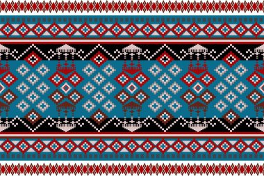 Etnik desensiz, geometrik tasarım, Aztek nakışlı sınır işlemesiz desenler. Etnik tasarım, desenli duvar kâğıdı Arka planı, kumaş, perde, halı, geometri dikişsiz desen.