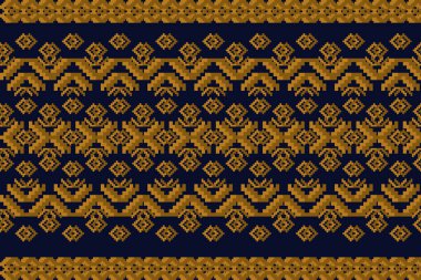 Etnik desensiz, geometrik tasarım, Aztek nakışlı sınır işlemesiz desenler. Etnik tasarım, desenli duvar kâğıdı Arka planı, kumaş, perde, halı, geometri dikişsiz desen.