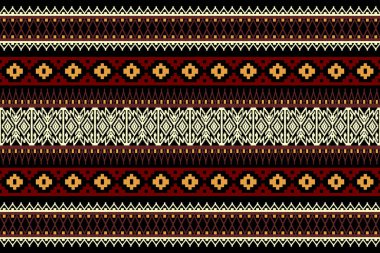 Etnik tasarım şablonu, Geometrik dikişsiz, Aztek işlemeli, dikişsiz sınır desenleri. Etnik tasarım, desen çizimi, duvar kağıdı geçmişi, kumaş desenli dikiş, perde, halı, geometri 