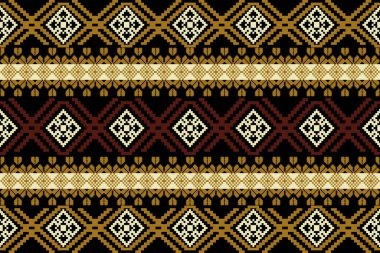Retro kabile vektörü, Etnik desensiz, Geometrik tasarım, Aztek nakışı, dikişsiz sınır desenleri. Etnik tasarım, hipster arkaplan, duvar kağıdı arka plan, tasarım perdesi, halı, kumaş, tekstil
