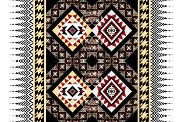 Retro kabile vektörü, Etnik desensiz, Geometrik tasarım, Aztek nakışı, dikişsiz sınır desenleri. Etnik tasarım, hipster arkaplan, duvar kağıdı arka plan, tasarım perdesi, halı, kumaş, tekstil