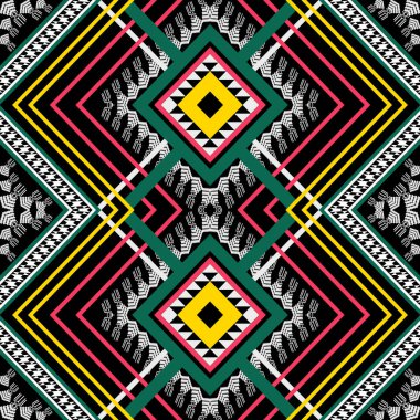 Geometrik etnik şablon pürüzsüz, Retro kabile vektörü, nakışsız sınır desenleri. Etnik tasarım, hipster arkaplan, duvar kağıdı arka plan, tasarım perdesi, halı, kumaş, tekstil.