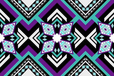 Arkaplan için geometrik etnik desensiz tasarım, Geometrik dikişsiz desenler, etnik tasarım, hipster arkaplan, duvar kağıdı, tasarım perdesi, halı, kumaş, tekstil 