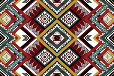 Arkaplan için geometrik etnik desensiz tasarım, kabile geometrik dikişsiz desenler, etnik tasarım, hipster fon, duvar kağıdı arka plan, tasarım perdesi, halı, kumaş, tekstil 