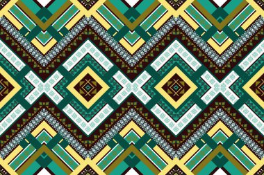 Arkaplan için geometrik etnik desensiz tasarım, kabile geometrik dikişsiz desenler, etnik tasarım, hipster fon, duvar kağıdı arka plan, tasarım perdesi, halı, kumaş, tekstil 