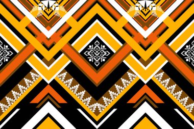 Arkaplan için geometrik etnik desensiz tasarım, kabile geometrik dikişsiz desenler, etnik tasarım, hipster fon, duvar kağıdı arka plan, tasarım perdesi, halı, kumaş, tekstil 