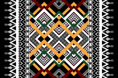 Arkaplan için geometrik etnik desensiz tasarım, kabile geometrik dikişsiz desenler, etnik tasarım, hipster fon, duvar kağıdı arka plan, tasarım perdesi, halı, kumaş, tekstil 