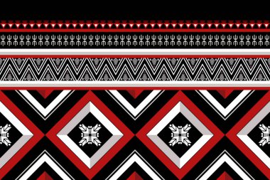 Arkaplan için geometrik etnik desensiz tasarım, kabile geometrik dikişsiz desenler, etnik tasarım, hipster fon, duvar kağıdı arka plan, tasarım perdesi, halı, kumaş, tekstil 