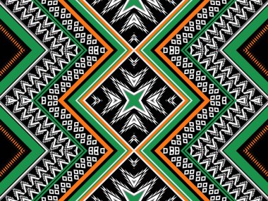 Arkaplan için geometrik etnik desensiz tasarım, kabile geometrik dikişsiz desenler, etnik tasarım, hipster fon, duvar kağıdı arka plan, tasarım perdesi, halı, kumaş, tekstil