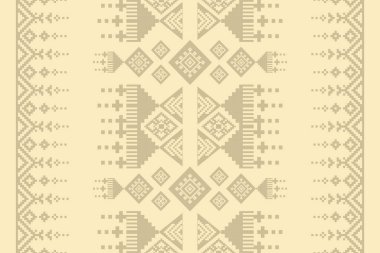 Doğa bağları geleneksel etnik desenli desenli şal çiçekleri birbirine bağlar. Soyut arka plan Aztek Afrika Endonezyası. Kumaş desenli kumaş kumaş kumaş kumaş kumaş perdeler ve sarong için kusursuz desen.