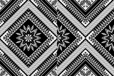 Arkaplan için geometrik etnik desensiz tasarım, kabile geometrik dikişsiz desenler, etnik tasarım, hipster fon, duvar kağıdı arka plan, tasarım perdesi, halı, kumaş, tekstil