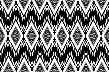 Arkaplan için geometrik etnik desensiz tasarım, kabile geometrik dikişsiz desenler, etnik tasarım, hipster fon, duvar kağıdı arka plan, tasarım perdesi, halı, kumaş, tekstil